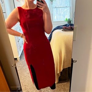 Vintage open back dress